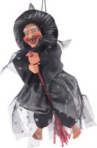 Carnival Toys Hangdecoratie Befana 5 X 15  Cm Polyester Grijs