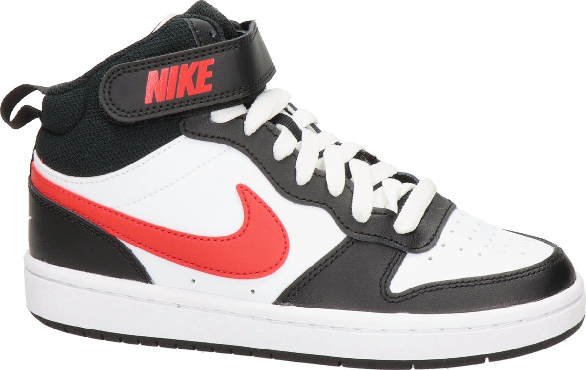 Nike Court Borough Mid kids sneaker - Wit rood - Maat 38 | bol.com
