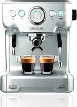 Cecotec - Koffiezetapparaat - Koffiemachine - Power Espresso 20 Barista Pro - 2,7 L - 2900 W - Zilverachtig - Indicatielampje: LED
