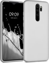 kwmobile telefoonhoesje voor Xiaomi Redmi Note 8 Pro - Hoesje voor smartphone - Back cover in metallic zilver