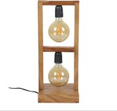 DePauwWonen Munoz Tafellamp - incl led lampen - E27 - Bruin