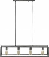 DePauwWonen - 4L Cubic Hanglamp - E27 Fitting - Grijs - Hanglampen Eetkamer, Woonkamer, Industrieel, Plafondlamp, Slaapkamer, Designlamp voor Binnen