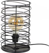 DePauwWonen - Spiraal cilinder Tafellamp - E27 Fitting - Charcoal - Tafellampen voor Binnen, Tafellamp LED, Woonkamer, Bureaulamp, Designlamp Industrieel - Metaal - LxBxH = 22 x 22