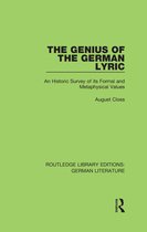 Routledge Library Editions: German Literature - The Genius of the German Lyric