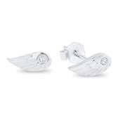 Xoo - Oorbellen - Oorstekers - Oorknoppen - Vleugels - Wings - Zirkonia - Minimalistische oorbellen - 925 zilver - Zilver