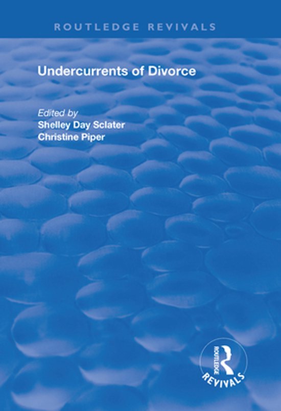 Routledge Revivals - Undercurrents of Divorce - cover