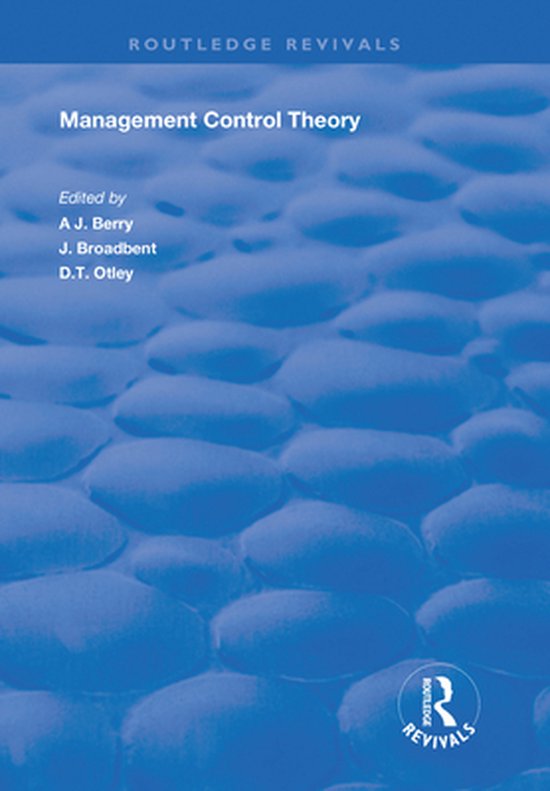 Management Control Theory (ebook) 9780429749315 Boeken