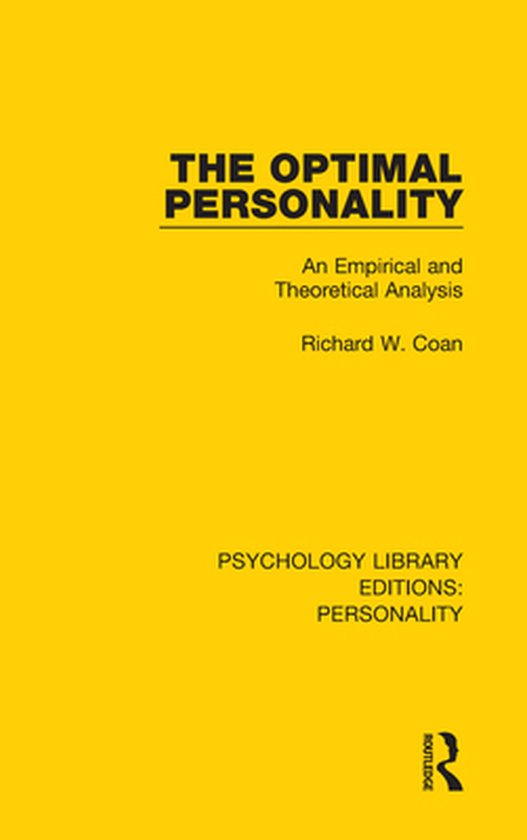 Psychology Library Editions: Personality - The Optimal Perso ... - cover