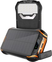 Solar Powerbank - 26800 mAh - Zwart