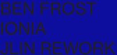 Ben Frost - Ionia (2 12" Vinyl Single)