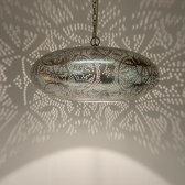 Filigrain hanglamp ufo vintage zilver
