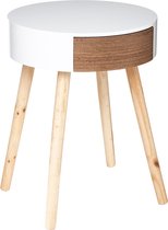 Eazy Living Bijzettafel Ludi Rond Wit