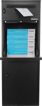 Logixbox Complete Set - Pakketbrievenbus - Frontbox DeLuxe Uni - Postvak - Stardust Graphitgrey