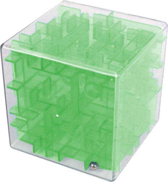 Afbeelding van het spel Brain Games Hersenkraker Magic Cube Doolhof Junior 7 Cm Groen