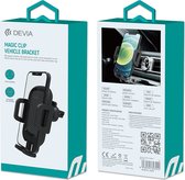 Devia Magic Clip Ventilatierooster Telefoonhouder Auto met Klem - Zwart