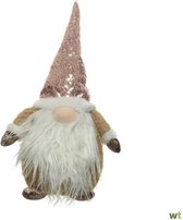 Kabouter Gnome met glittermuts, leuk te decoreren