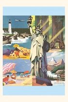 Pocket Sized - Found Image Press Journals- Vintage Journal Sceneries of the US Travel Poster