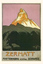 Pocket Sized - Found Image Press Journals- Vintage Journal Zermatt, Matterhorn, Switzerland