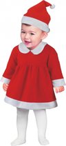 Kerstman-outfit voor kleine meisjes (hoed, jurk), 6-12 maanden