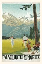 Pocket Sized - Found Image Press Journals- Vintage Journal Golfing in the Swiss Alps