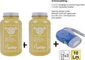5 in 1 Reinigings- en beschermingsmiddel - Oil Stabilizer - 440ml - 2 Stuks + Zaklamp/Knijpkat