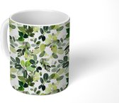 Mok - Koffiemok - Planten - Kerst - Groen - Mokken - 350 ML - Beker - Koffiemokken - Theemok