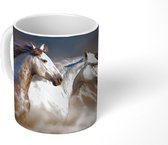 Mok - Koffiemok - Paarden - Zand - Stof - Mokken - 350 ML - Beker - Koffiemokken - Theemok