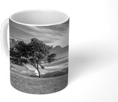 Mok - Zonsondergang dichtbij Kaapstad - zwart wit - 350 ML - Beker