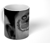 Mok - Vlag van Peru - zwart wit - 350 ML - Beker