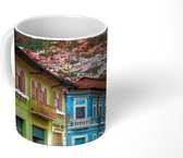 Mok - Koloniale huizen in de Zuid-Amerikaanse stad Quito in Ecuador - 350 ML - Beker