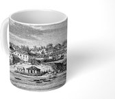 Mok - Historische tekening van het Afrikaanse Freetown - 350 ML - Beker