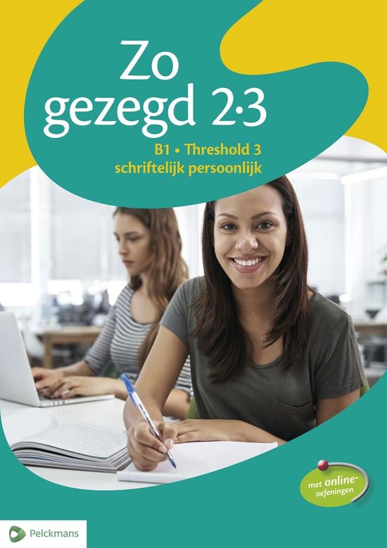 Zo gezegd 2.3 Threshold 3 schriftelijk persoonlijk leerwerkb - cover