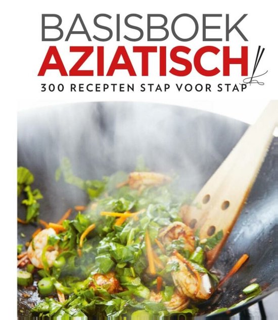 Basisboek Aziatisch: 300 recepten stap voor stap. Garnalen met groenten in een wok.