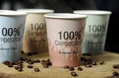 Koffiebekers karton FSC Dandelion 240ml/8oz – 1.000 st/ds.