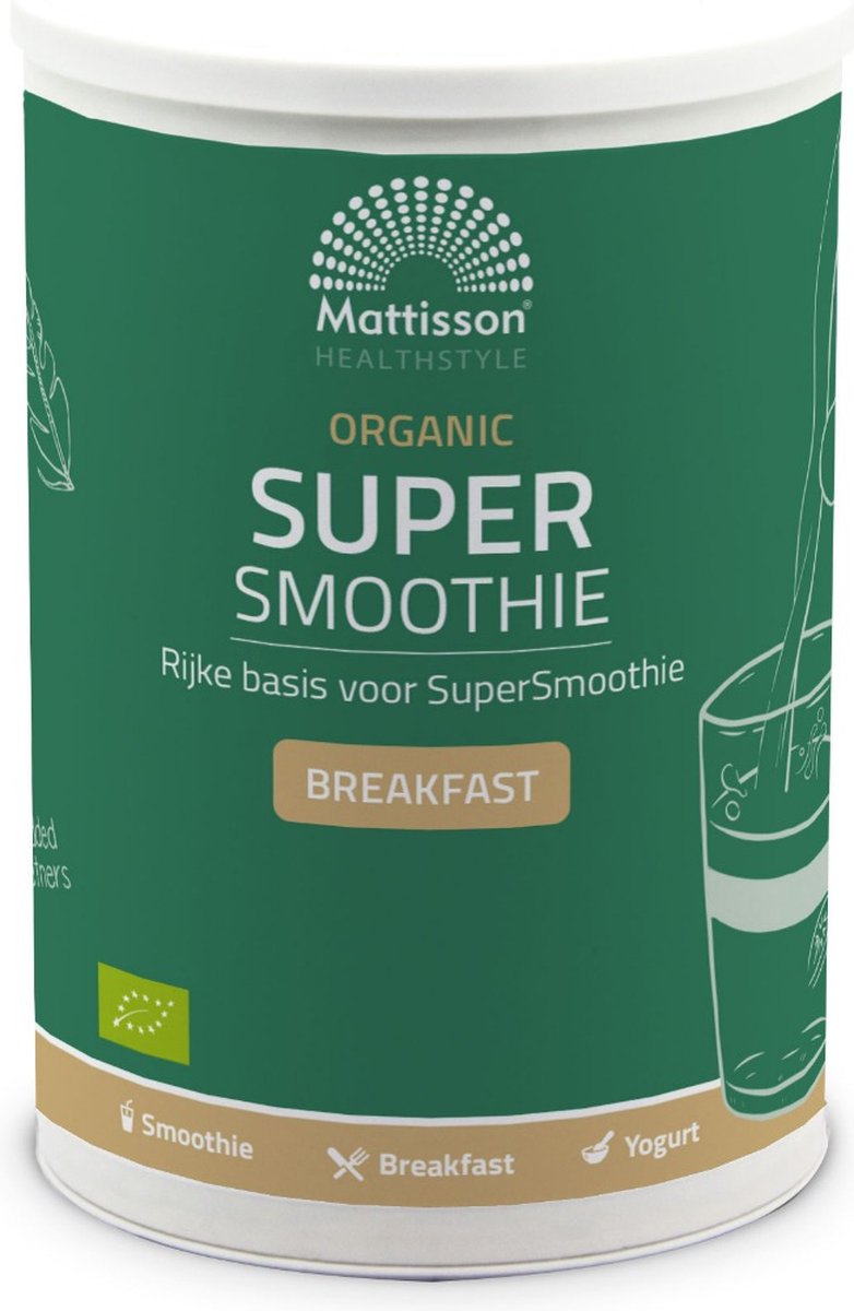Goedkoopste Mattisson - Biologische Breakfast Supersmoothie Mix - 100 Biologisch - Antioxidanten - 500 Gram