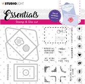Studio Light Stamp & Cutting Die A6 - Essentials nr.55 - Rectangular Envelope