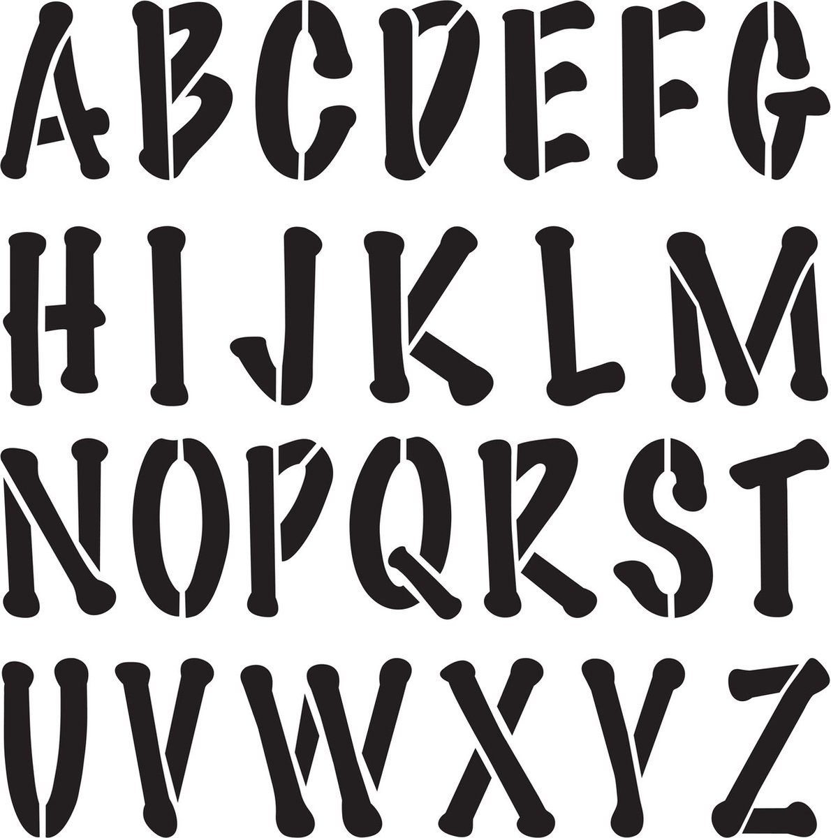 Delta Stencil - mania x1 poSter alphabet 9cm.Delta Stencil - mania x1 poSter alphabet 9cm.