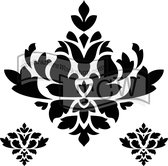 Hobbysjabloon - Template 30,5x30,5cm 30x30cm brocade décor