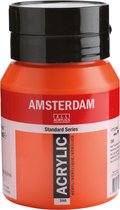 Amsterdam Standard Acrylverf 500ml 398 Naftolrood Licht
