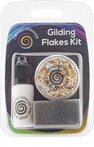 Creative Expressions Metaalfolie - Flinterdun - Cosmic shimmer Gilding flakes kit Egyptian gold