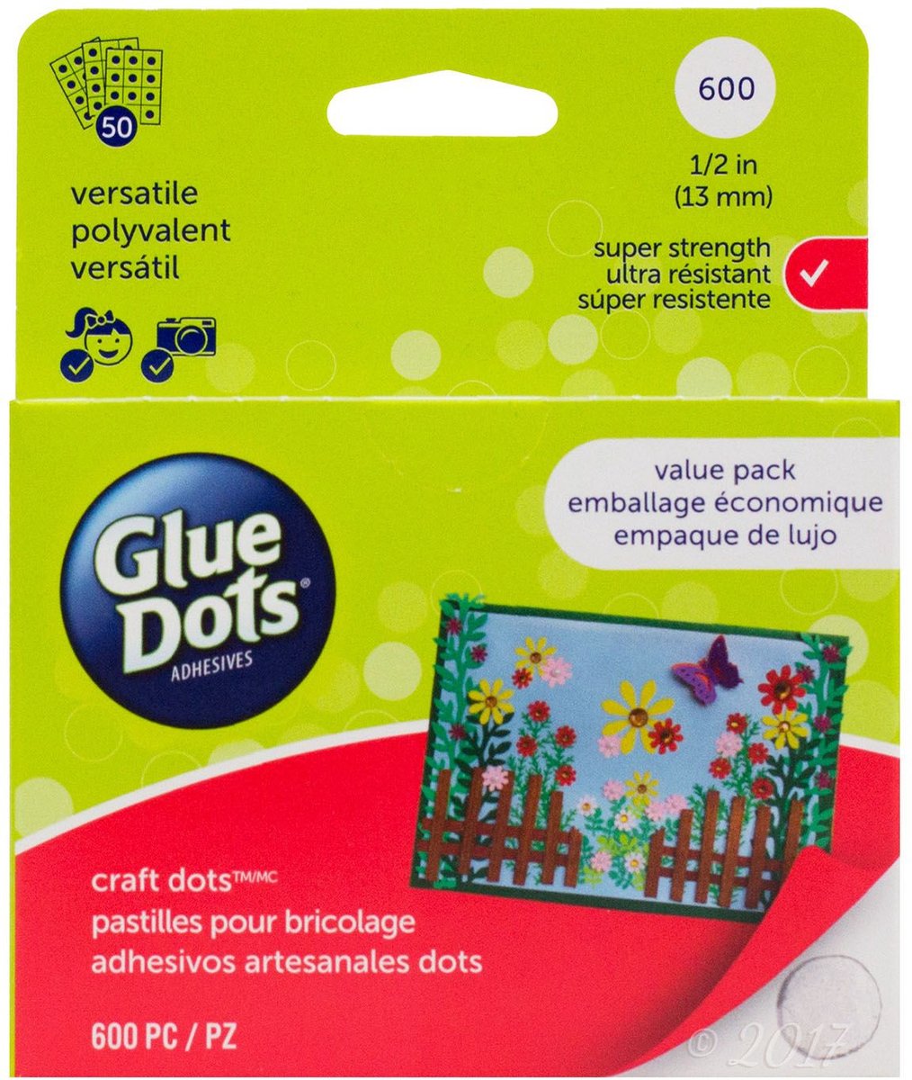 Glue Dots, extra Sterk, craft, 13 mm, 600 stuks, value pack — cadeau in Cadeau-ideeën - foto 2