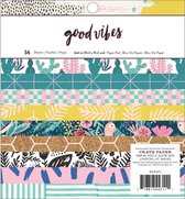 Crate Paper Paper pad - Good Vibes - 15,2x15,2cm - 24 vellen