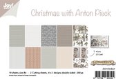 Joy! Crafts Papierset - Design - Kerst met Anton Pieck A4-10 vel - 2 knip/4x2 designs dubbelzijdig - 200/