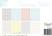 Joy! Crafts Papierset - Fantasy Fields A4 - 3x4 vel dubbelzijdig - 200 gr.