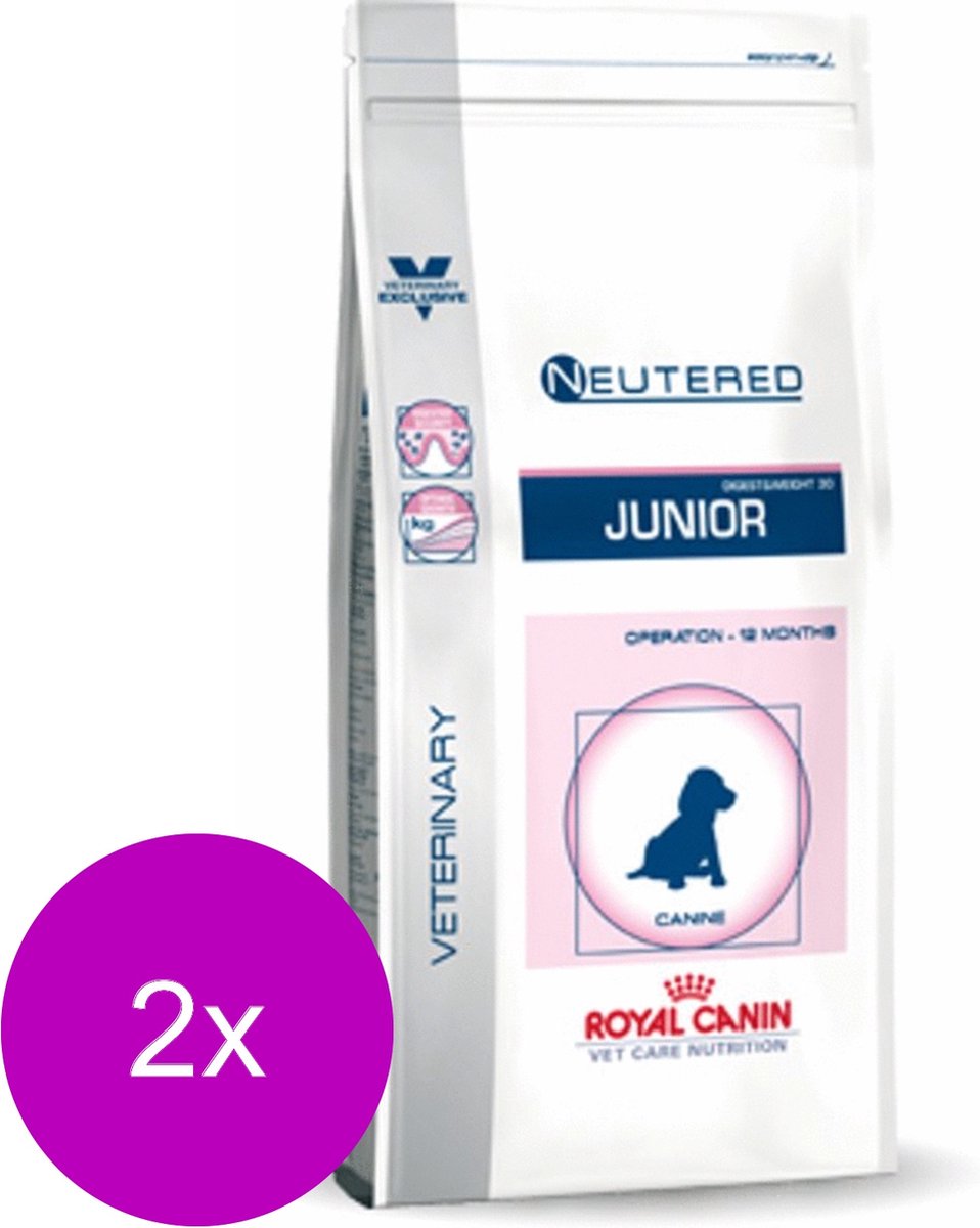 Royal Canin Veterinary Diet Medium Dog Neutered Junior - Hondenvoer - 2 x 10 kg