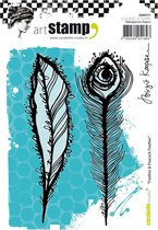 Carabelle Studio Cling stamp - A6 feather & peacock feather