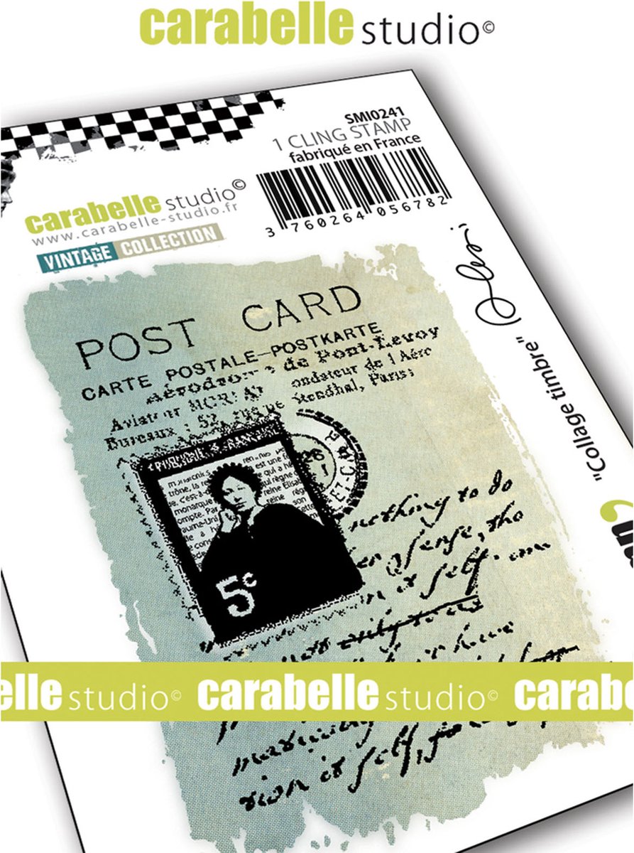 Carabelle Studio • Cling stamp collage timbre