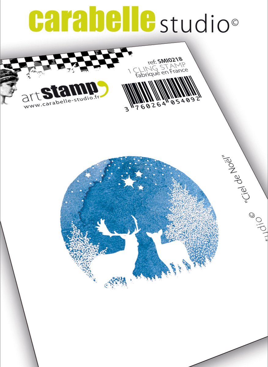 Carabelle Studio Cling stamp - ciel de Noel