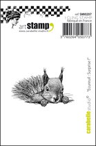 Carabelle Studio Cling stamp - mini ecureuil :surprise !