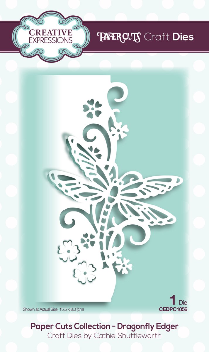 Creative Expressions • Paper cuts dragonfly edger